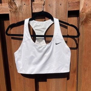 Nike White Sports Bra